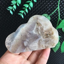 93g Blue Flash Moonstone Slab Cloud Shaped Quartz Crystal Collection Healing