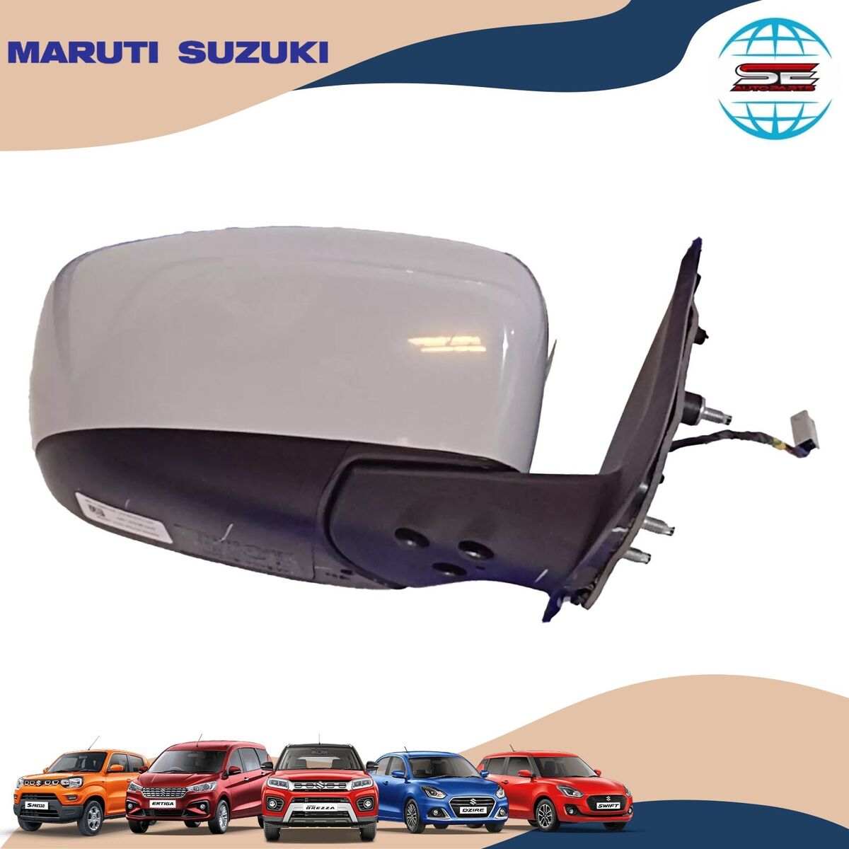 RH OUTSIDE MIRROR FOR MARUTI SUZUKI CELERIO 2ND GEN 2021 RH OUTSIDE MIRROR FOR MARUTI SUZUKI CELERIO 2ND GEN 2021
