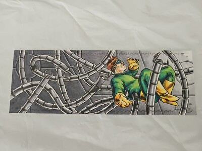 PEEJAY CATACUTAN 1of 1 DR. OCTOPUS 2017 Marvel Premier Triple Panel Sketch Cards