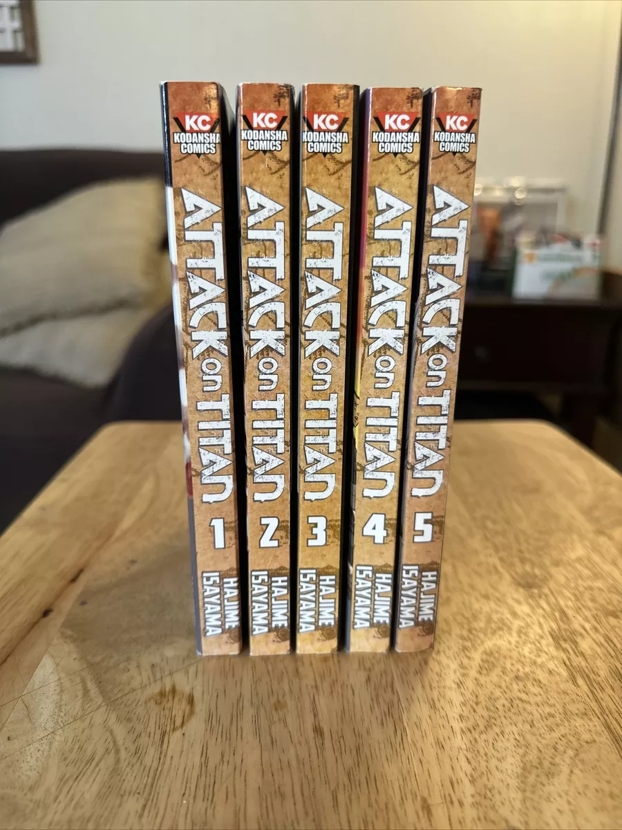 Attack on Titan Manga Volumes 1-5