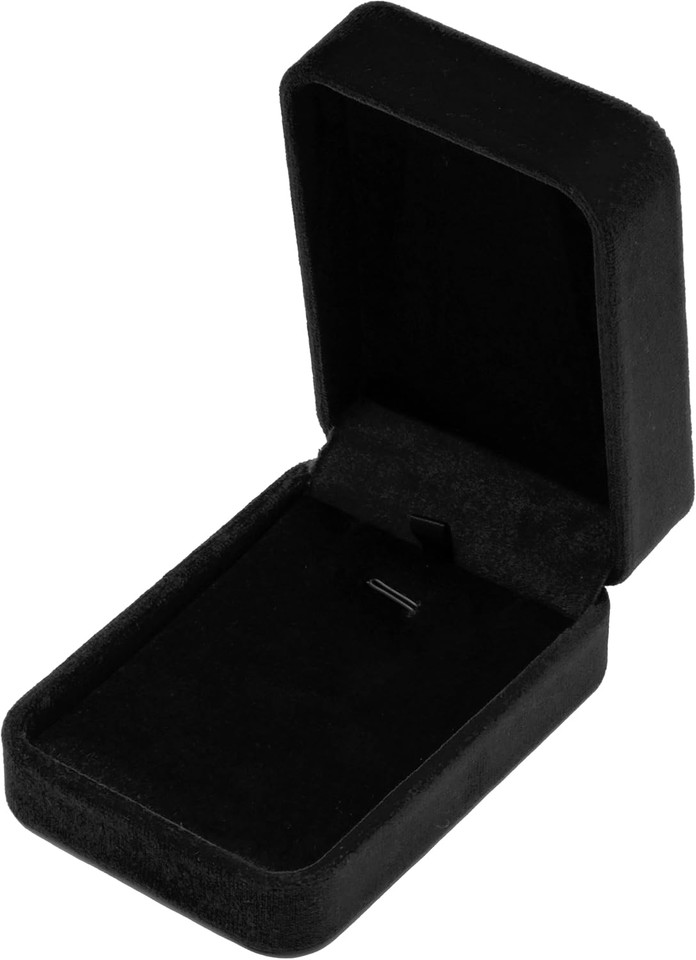 Classic Velvet Jewelry Gift Box Case for Necklace Pendant (Black) eBay