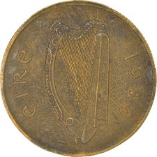 #963811 M&uuml;nze, IRELAND REPUBLIC, 20 Pence, 1986