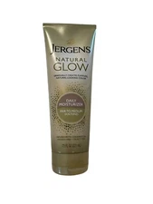 Jergens Natural Glow +FIRMING Self Tanner, Sunless Tanning Lotion for Fair to Me
