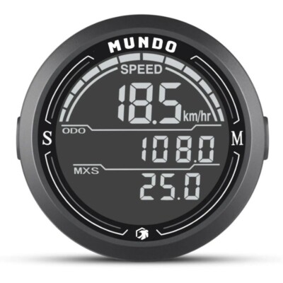 MUNDO Fahrradcomputer - Fahrrad-Tachometer Wasserdicht Rund Fahrradcomputer