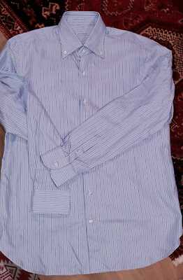 NWT VINCENZO DI RUGGIERO HAND MADE ITALY 16  BLUE