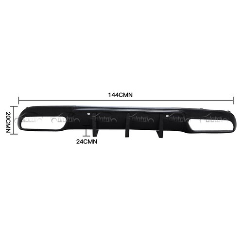 For Mercedes Benz W205 C63 C250 C300 C43 AMG Carbon Fiber Rear Bumper Diffuser - Picture 2 of 11