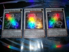 3x Blue-Eyes Spirit Dragon 1st Edition Super Rare RA02-EN030 Yu-Gi-Oh!
