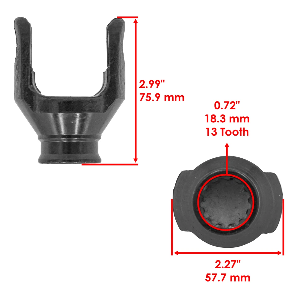Eje de transmisión de hélice trasera con kit de yugo para Suzuki LTZ250 Quadsport Z250 2004-09 Foto 3 de 4