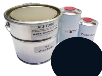 1.75 liter set 2K car paint suitable for Mercedes 350 medium blue classic car color