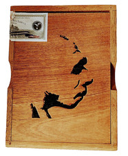 Roma artigianale neanderthal stash box humidor igrometro umidificatore sigaro legno