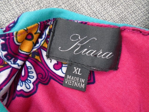 Kiara Dress Size XL Multi Colored Sun Dress V-Neck - Picture 12 of 16