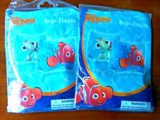 NEW SEALED Disney Pixar Finding Nemo Swimming Arm Floats Training Aids 3+ (Lot2)