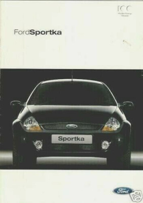 Ford SportKa 2003-04 UK Markt Verkaufsprospekt Standard SE