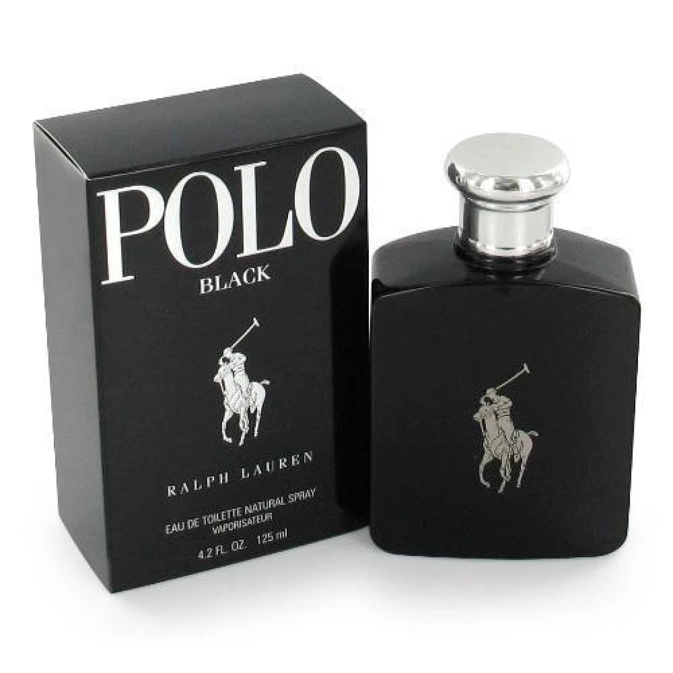 New Polo Black by Ralph Lauren 4.2 OZ EDT 125 ML Nib For Men Authentic perfume - image 4 of 4