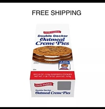 Little Debbie Oatmeal Double Decker Rounds, Individually Wrapped, 3.9 ounces,