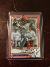 2021 Bowman Prospects Luis Garcia #BP-79 Fuchsia Border /299 (RC)