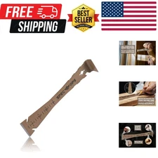 Tools 9.5" Trim Bar, Pry Bar, High Carbon Spring Steel, Built in Ruler and Pr...