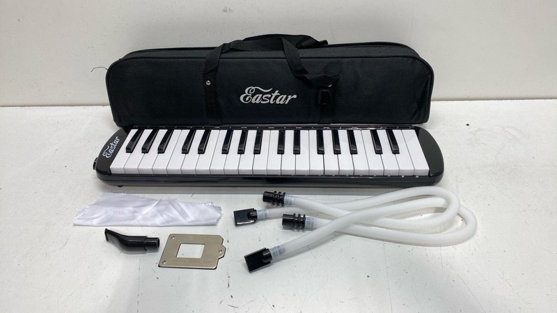 Eastar Melodica Electronic Musical Instrument Black Soft Case Mouthpiece