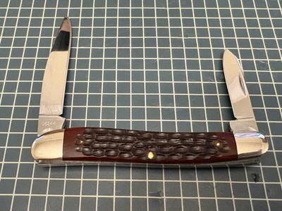 切手2 CASE XX USA 4 DOT 1976 06244 VINTAGE HALF STOCKMAN, HALF PEN KNIFE