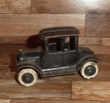 Old Small Cast Iron Metal Touring Sedan Car
