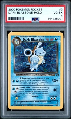 2000 POKEMON ROCKET #3 DARK BLASTOISE-HOLO PSA 4