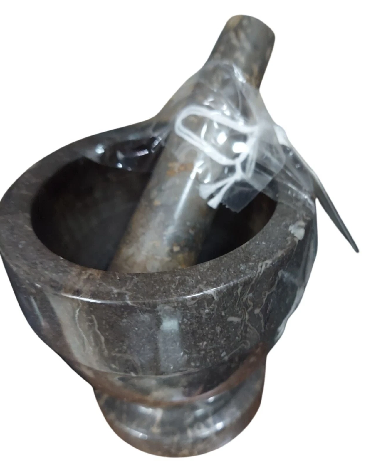 Marble Mortar & Pestle Set For Kitchen Herbs & Spices - Durable Design