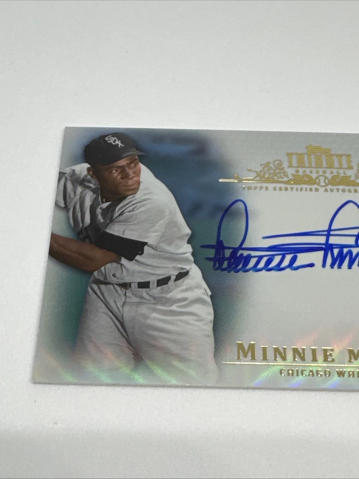 2013 Topps Tribute Autographs Blue Minnie Minoso #TA-MMI Chicago 17/50 - Image 4 of 4