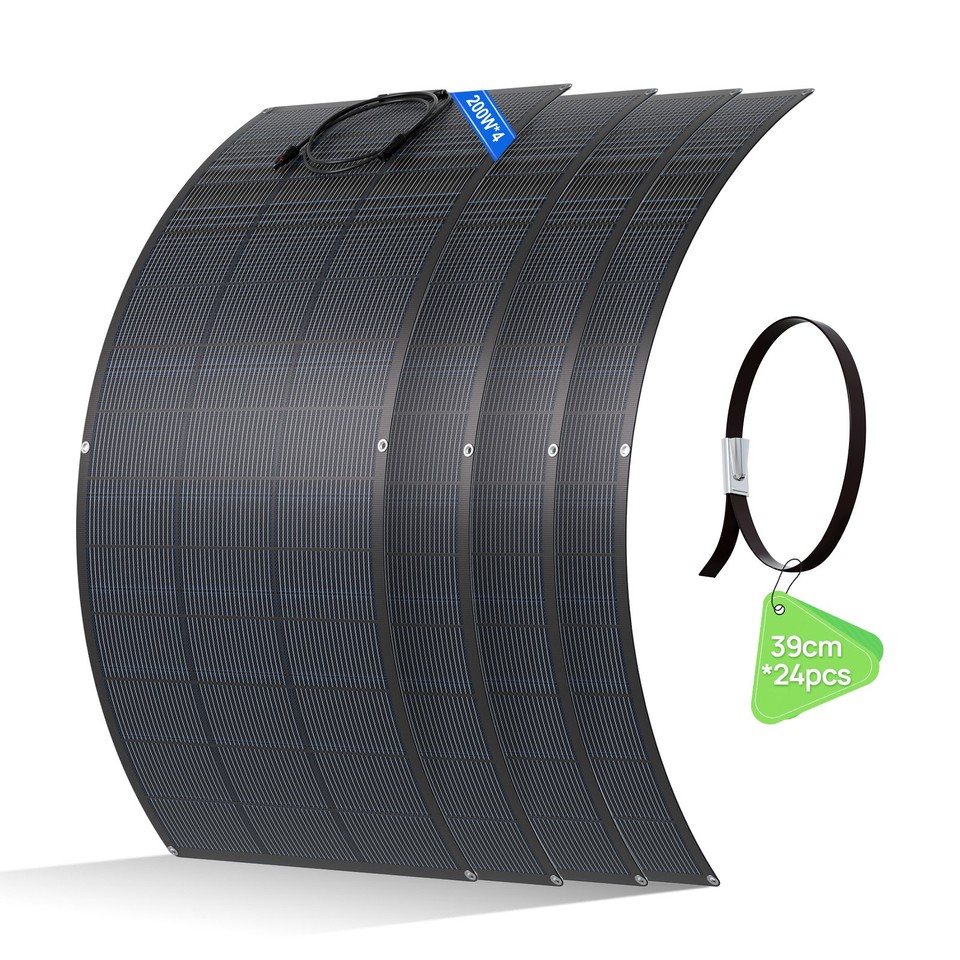 【N-Type 18BB】 200W 400W 800W 12V Flexible Solar Panel 25% Efficiency ...