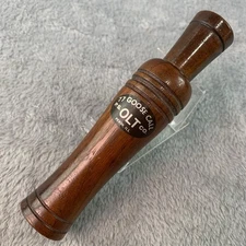 Vintage PS Olt Goose Call Model 77 Wooden Call Collectible Waterfowl Hunting USA