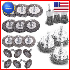 Double Elite Wire Brush For Drill Set 21 Pcs Abrasive Wire Wheel For Drill 1/4