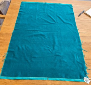 Jade green velvet fabric 86cm W x 56cm L in great condition