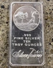 10 oz SilverTowne SILVER Prospector Bar  .999 Fine (TEN TROY OUNCES & SEALED)