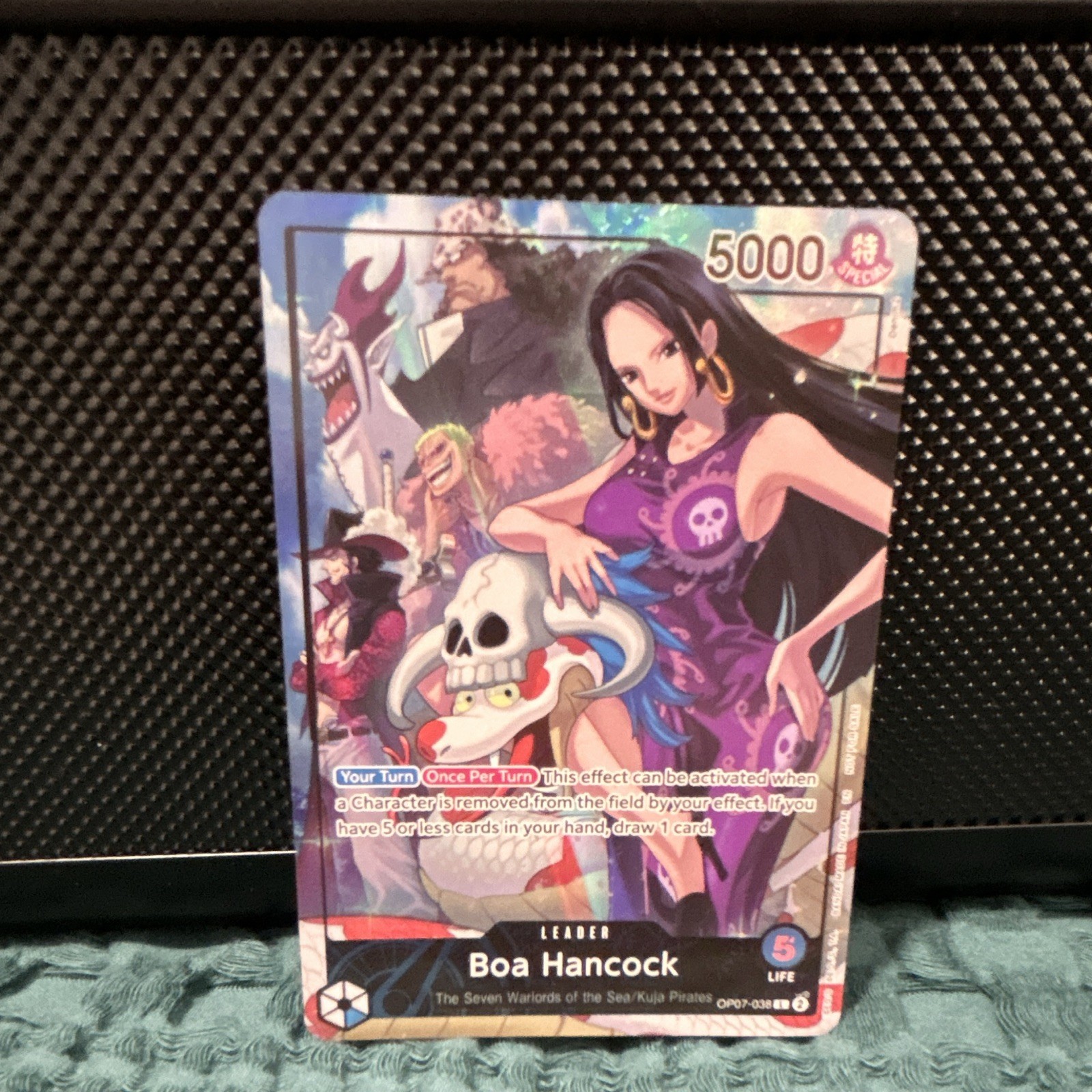 Namco 2025 One Piece CCG Boa Hancock Leader PSA Magazine Promo Foil OP07-038