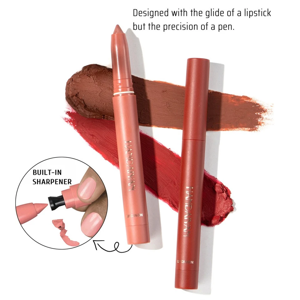 12Pcs Women Waterproof Lipstick Long Lasting Matte Lip Liner Pencil Lip Pen Set - Image 3 of 4