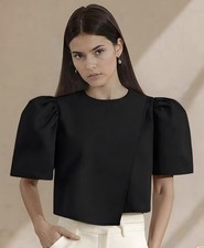 Modern Filipiniana Top with Puff Sleeves Size-Asian L