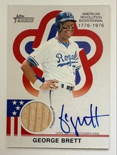 George Brett 2025 Heritage Autograph Bat Relic Kansas City Royals