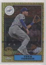 2022 Series 2 1987 Topps Chrome Silver Pack Mojo Trea Turner #T87C2-41 sh7