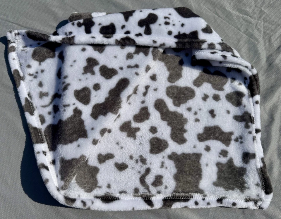 Manta de bebé con estampado de vaca animal de granja polar Walmart 30x30 a elección de los padres Foto 2 de 3