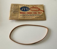 NOS Antique JFD Fabric Radio Dial Belt Number 77