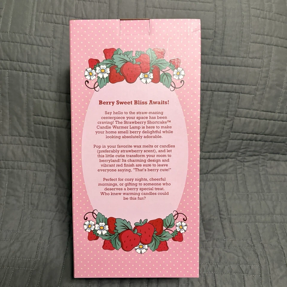 Abajur aquecedor de vela morango shortcake flor NOVO na caixa original sem etiquetas - Imagem 2 de 4