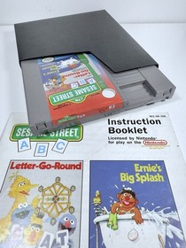 SESAME STREET ABC -- NES Nintendo Game w/ Instructions Manual Booklet
