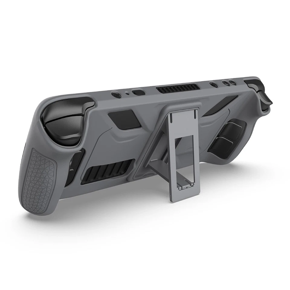 Für  Schutzhülle--Fall,-Rutsch,Weiche Silikonhülle+Klappständer S2393