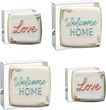 Bakerpan Stainless Steel Square Cookie Cutter Set for Baking 2 Inch  3 Inch 