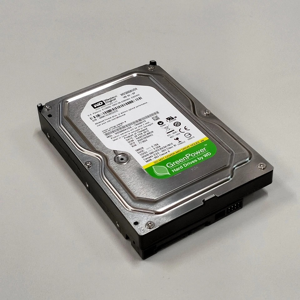 WD Green 500GB 3.5" SATA HDD 5400 RPM 6Gb/s 32MB Cache Hard Drive WD5000AUDX - Image 4 of 4