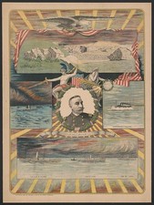 Photo:George Dewey 1899 Spanish-American War Print Portrait Ships US Navy