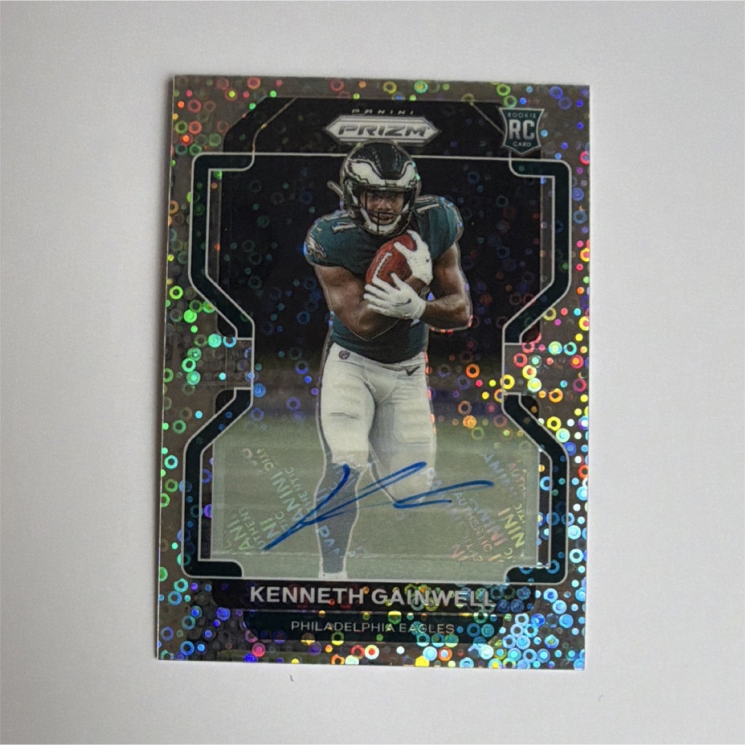 2021 Panini Prizm Disco Kenneth Gainwell Rookie Autograph Eagles #369