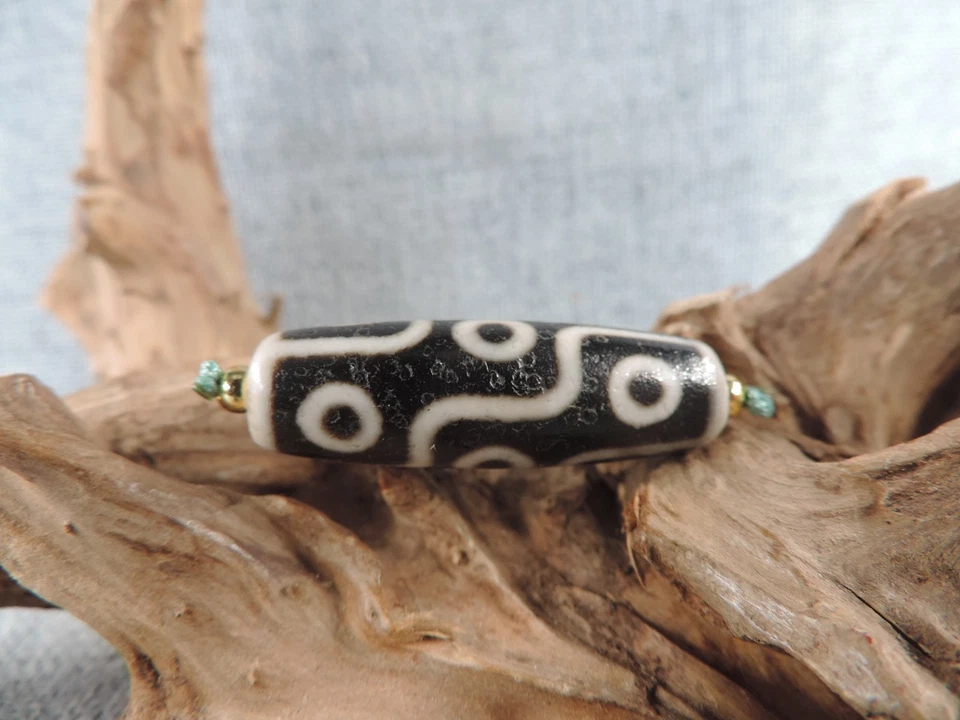 Antiguo Tibetano 9 Ojos Antiguo Ágata Dzi Cuentas Amuleto Colgante Pulsera Cuentas Gzi I3 Foto 4 de 4