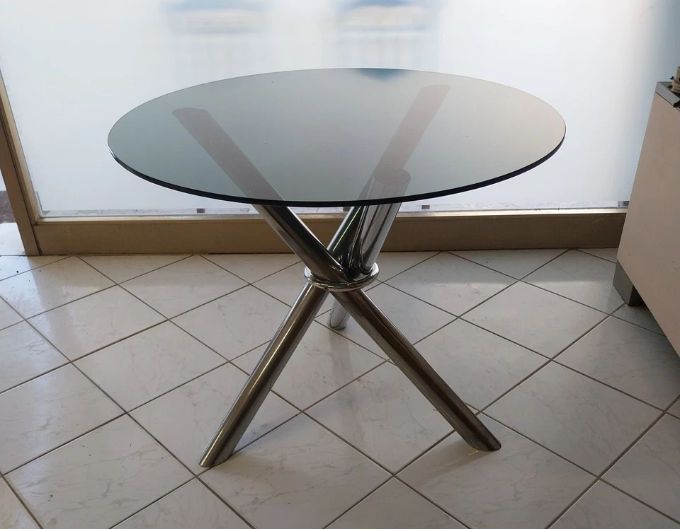 tavolo rotondo in vetro - Immagine 2 di 4