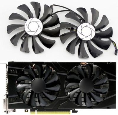Pair Fans Cooler Fan For MSI GeForce GTX1060 GTX-1060-6GT-OC P106 Inno3D 1060
