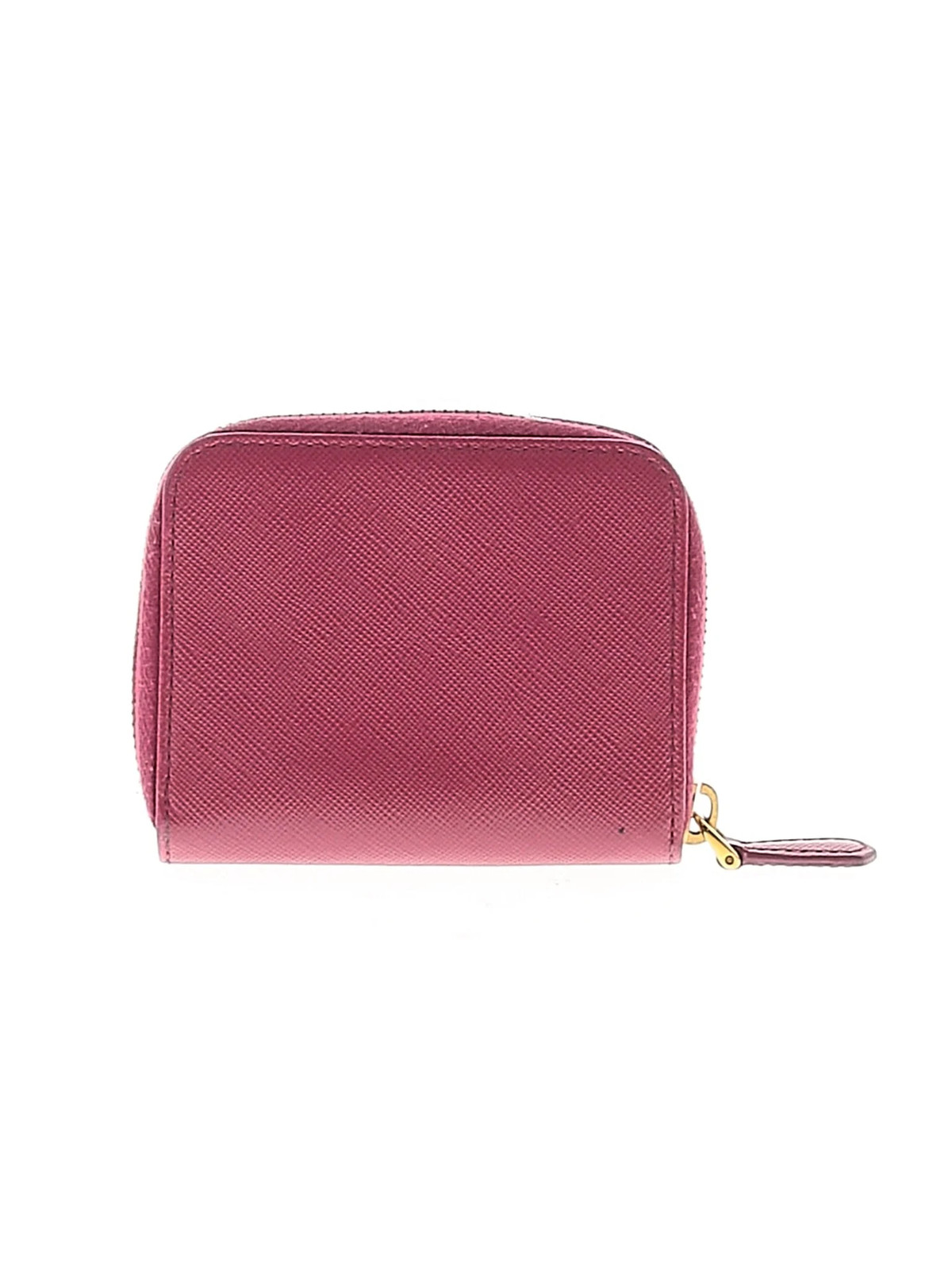 Prada Women Pink Leather Card Holder One Size thumbnail 2